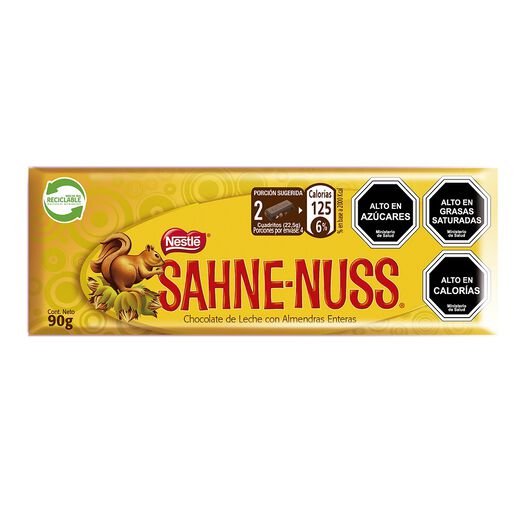 Chocolate Sahne Nuss Barra 90g, , large image number 0