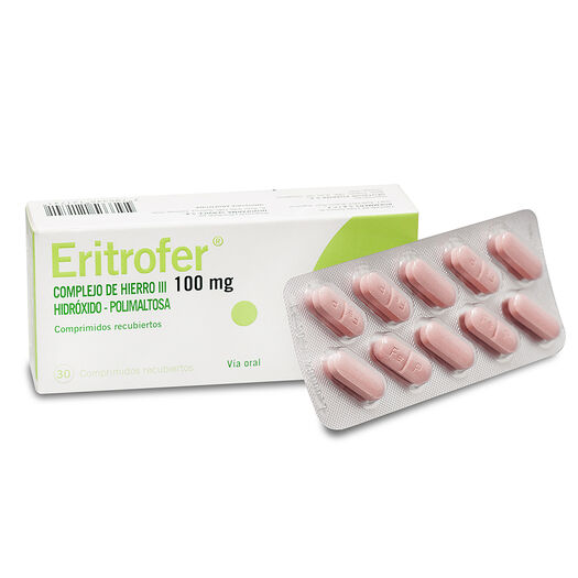 Eritrofer 100 mg x 30 Comprimidos Recubiertos, , large image number 0