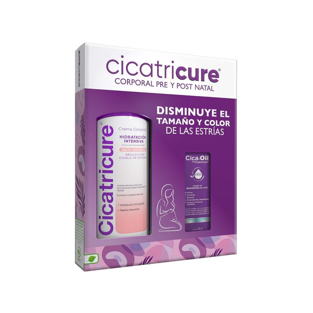 Cicatricure Pack Crema Corporal Antiestrias 400Ml + Oil 50Ml, , large image number 1