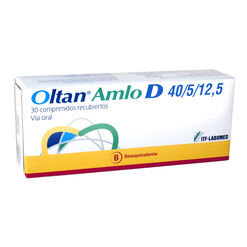 Oltan Amlo D 40/5/12,5Mg X 30 Comprimidos Recubiertos