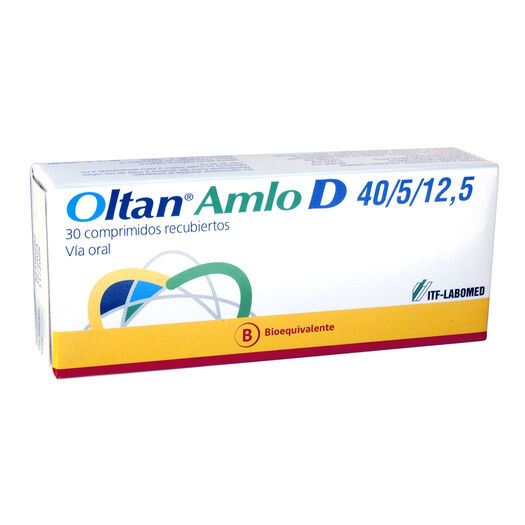 Oltan Amlo D 40/5/12,5Mg X 30 Comprimidos Recubiertos, , large image number 0