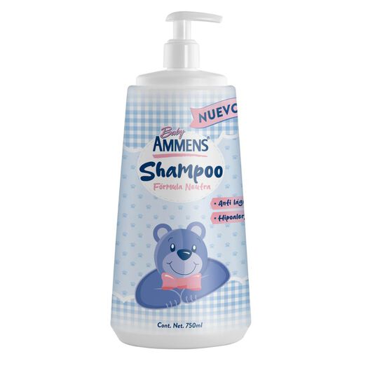 Shampoo Baby Ammens  Botella Con Tapa Dispensadora 750 Ml, , large image number 0