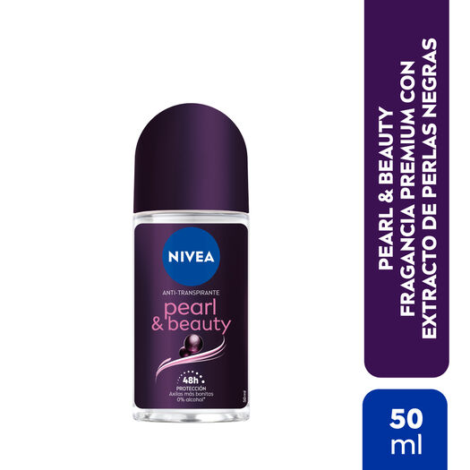 Desodorante Roll On Nivea Pearl & Beauty Black 50ml, , large image number 0