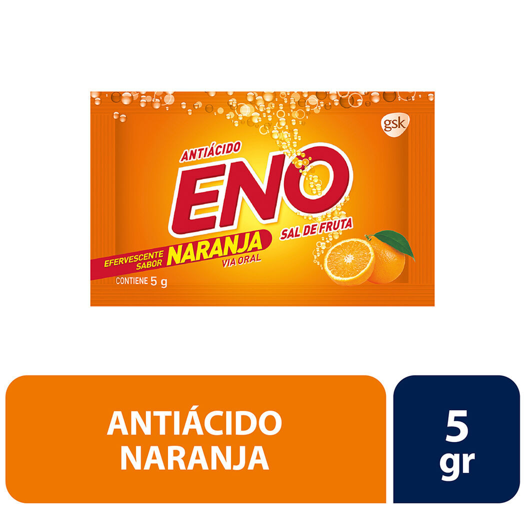 Antiácido Eno Polvo Naranja Sobre 5 g, , large image number 0