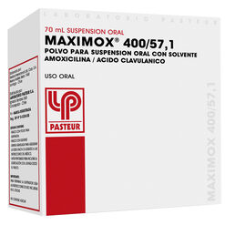 Maximox 400 mg/57 mg x 70 mL Polvo Para Suspensión Oral Con Solvente