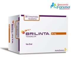 Brilinta 90 mg x 30 Comprimidos Recubiertos