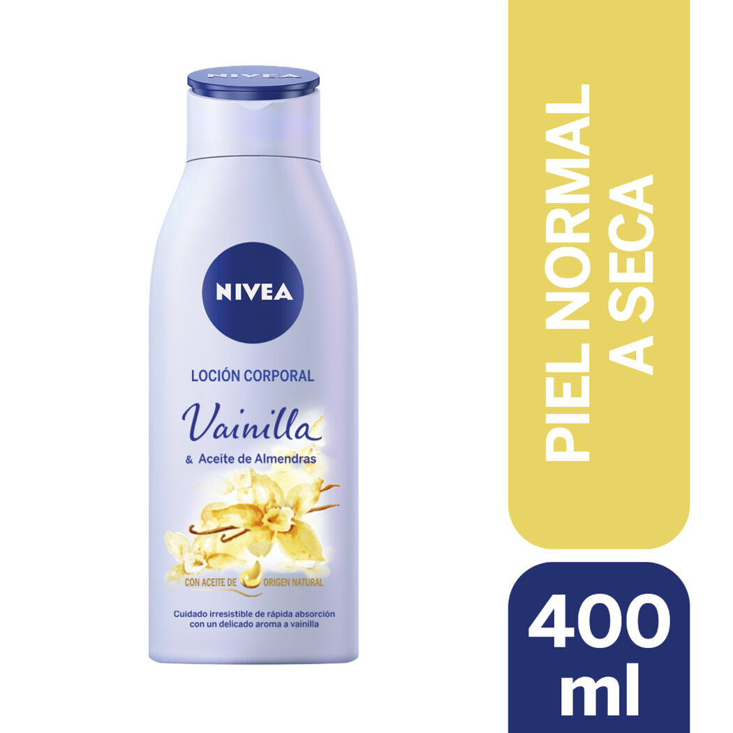 Crema Corporal Nivea Vainilla Piel Normal a Seca 400 mL, , large image number 0