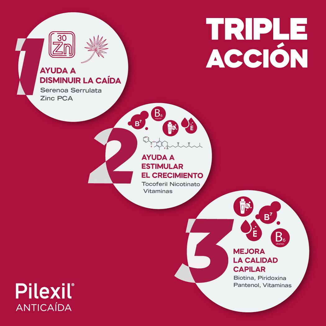 Shampoo Pilexil Anticaída 300 mL, , large image number 3