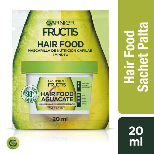 Fructis Mascarilla Hair Food Aguacate Sachet x 20 mL, , large image number 0