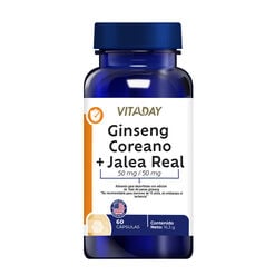 Vitaday Ginseng Coreano +Jalea Real 60 Cápsulas