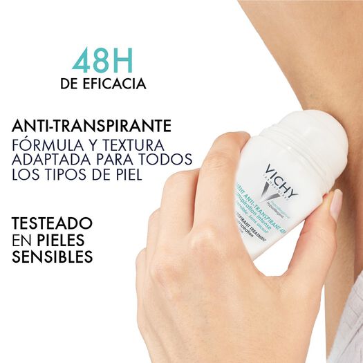 Desodorante Vichy Dermo-Tolerance Roll On 48h 50 mL, , large image number 3