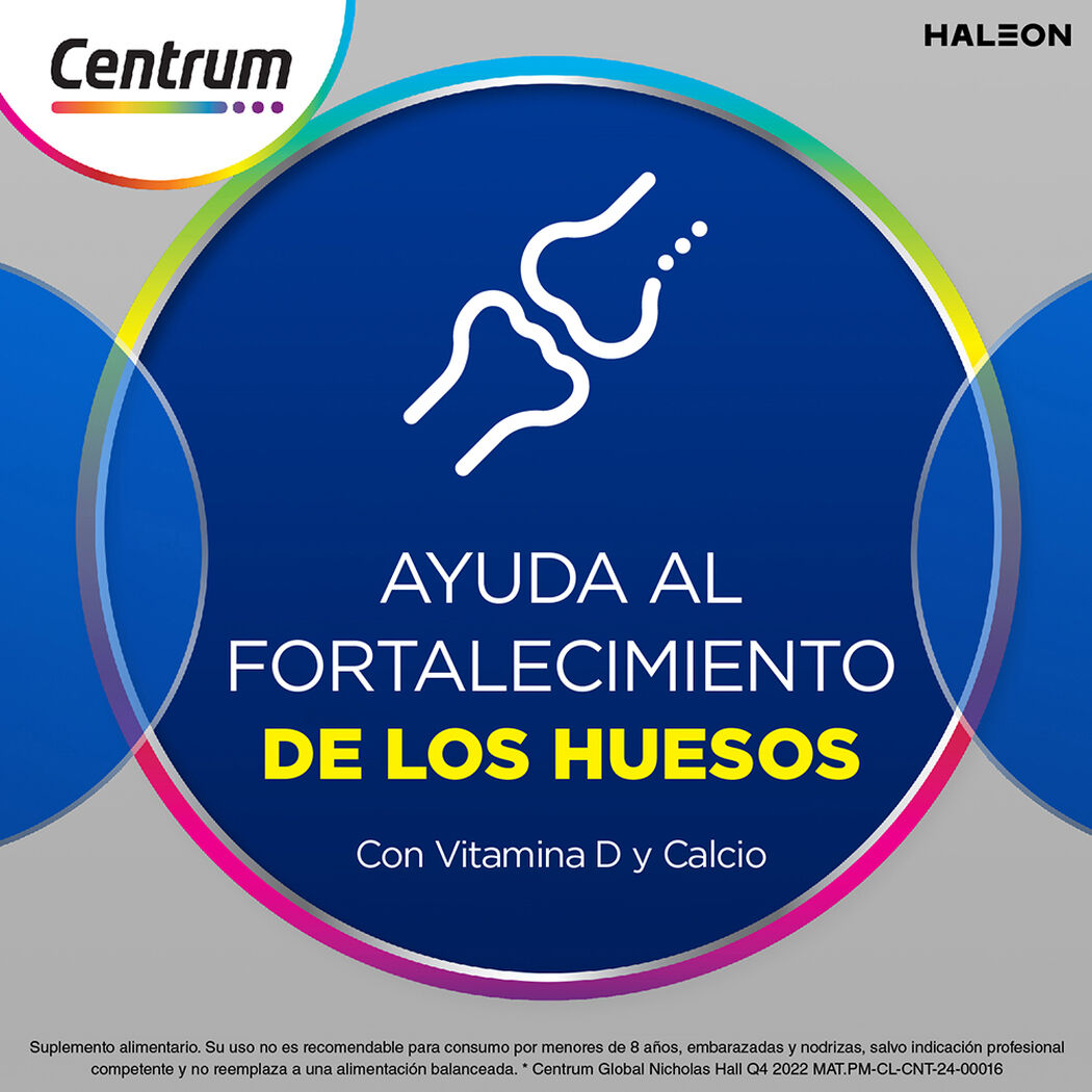 Multivitamínico Centrum Hombre Silver 60 Comprimidos, , large image number 2