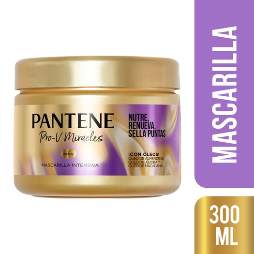 Mascarilla Pantene Pro-V Miracles Nutre, Renueva, Sella Puntas, 300 ml, , large image number 0