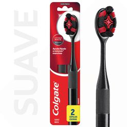 Cepillo De Dientes Colgate Luminous White Charcoal 2 unidades