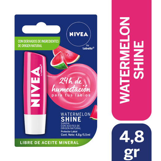 BÁLSAMO LABIAL NIVEA WATERMELON SHINE 4,8GR, , large image number 0