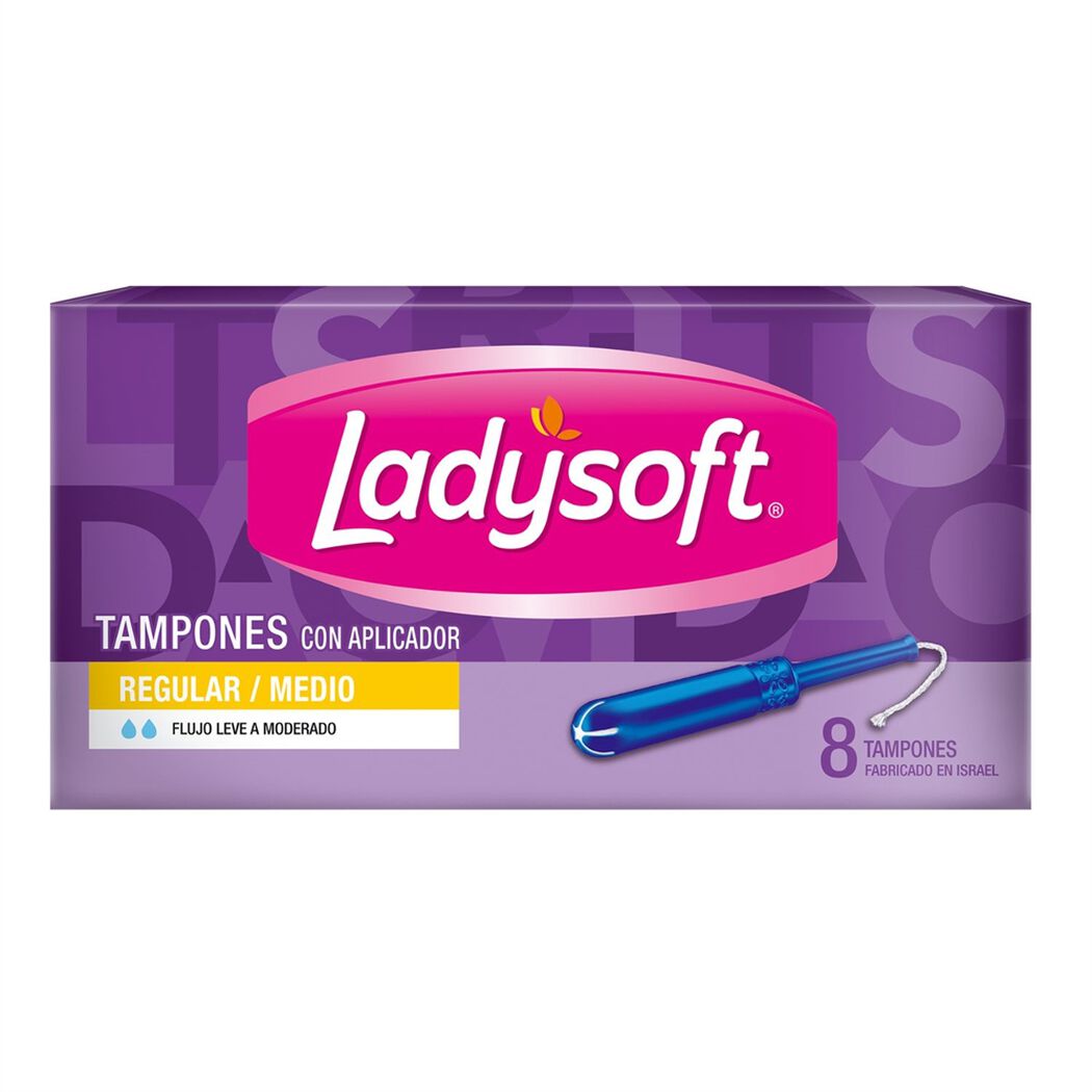 Ladysoft Tampon Regular Medio x 8 Unidades, , large image number 1