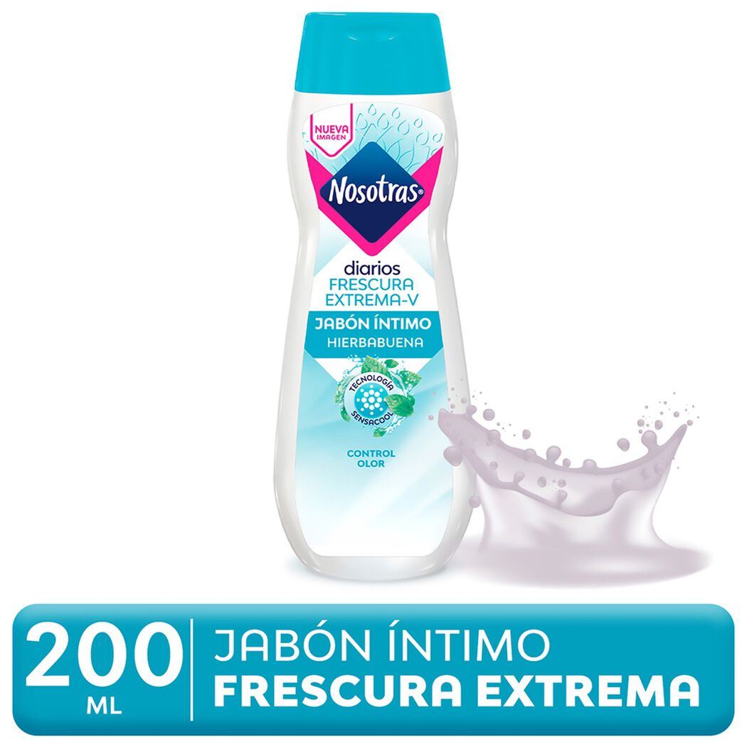 Jab&oacute;n L&iacute;quido &Iacute;ntimo Nosotras Frescura Extrema Hierbabuena 150 mL, , large image number 0