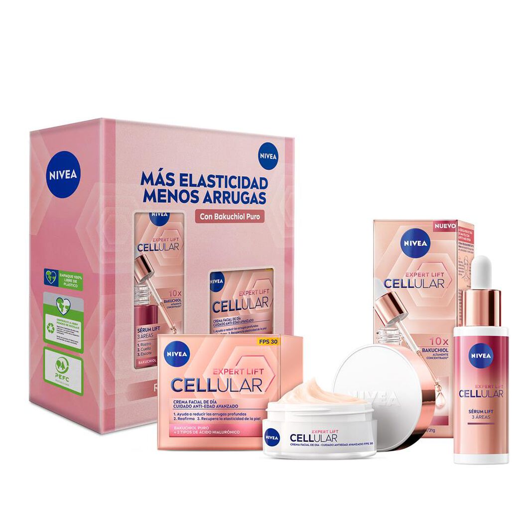 NIVEA Pack Cellular Expert Lift Crema Día 50ml + Serum 30ml, , large image number 0