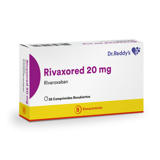 Rivaxored 20 mg x 28 Comprimidos Recubiertos, , large image number 0