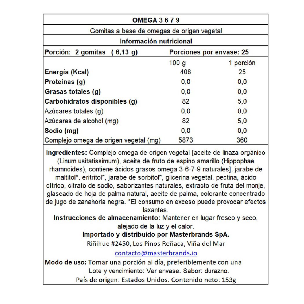 Gomitas Omega Nature's Truth 3-6-7-9 Vegano 50 un, , large image number 1