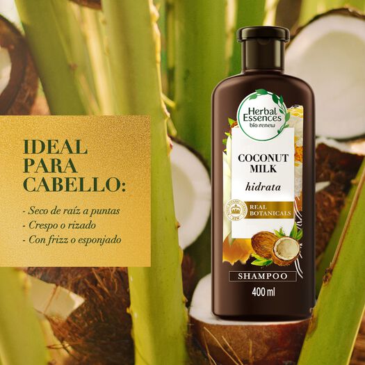 Herbal Essences Shampoo Hidratante Coconut Milk x 400 mL, , large image number 2