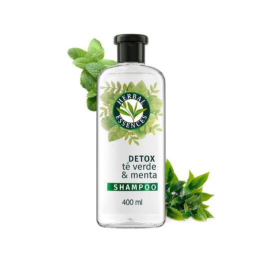 Shampoo Herbal Essences Detox Té verde & menta 400 ml, , large image number 0