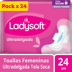 Toalla Higi&eacute;nica Ladysoft Ultradelgada 24 un
