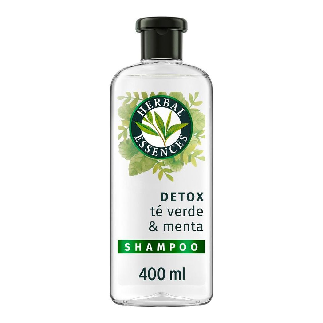 Shampoo Herbal Essences Detox Té verde & menta 400 ml, , large image number 0