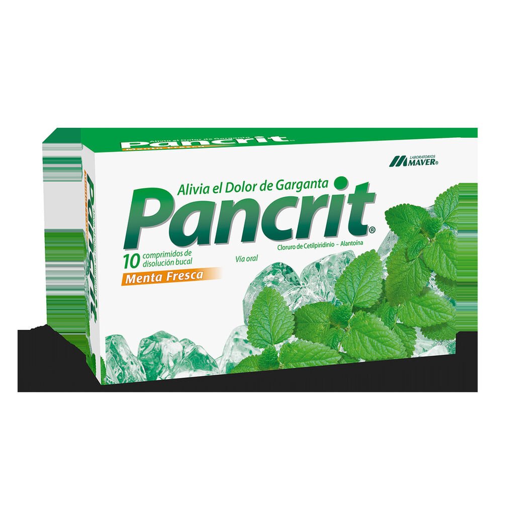 Pancrit Menta Fresca 10 Comprimidos, , large image number 0