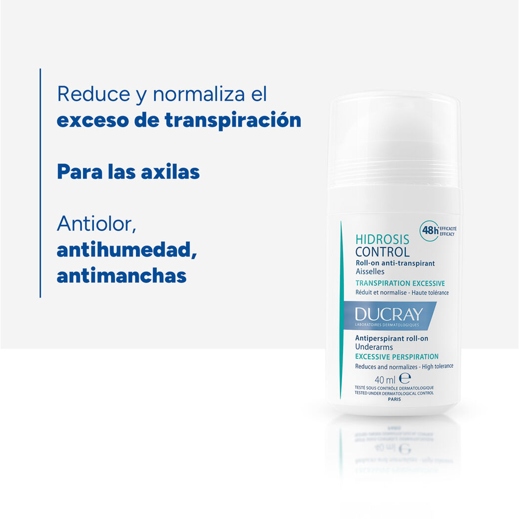 Ducray Antitranspirante Roll On Hidrosis Control 40 ml, , large image number 1