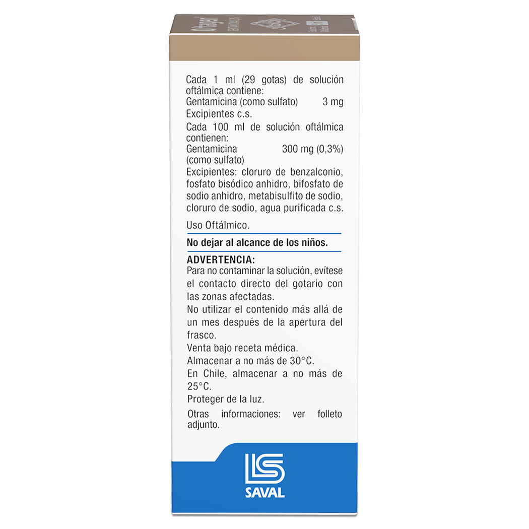 Oftagen 0,3 % x 5 mL Solución Oftálmica, , large image number 1