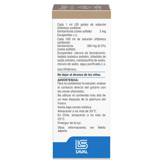 Oftagen 0,3 % x 5 mL Solución Oftálmica, , large image number 1