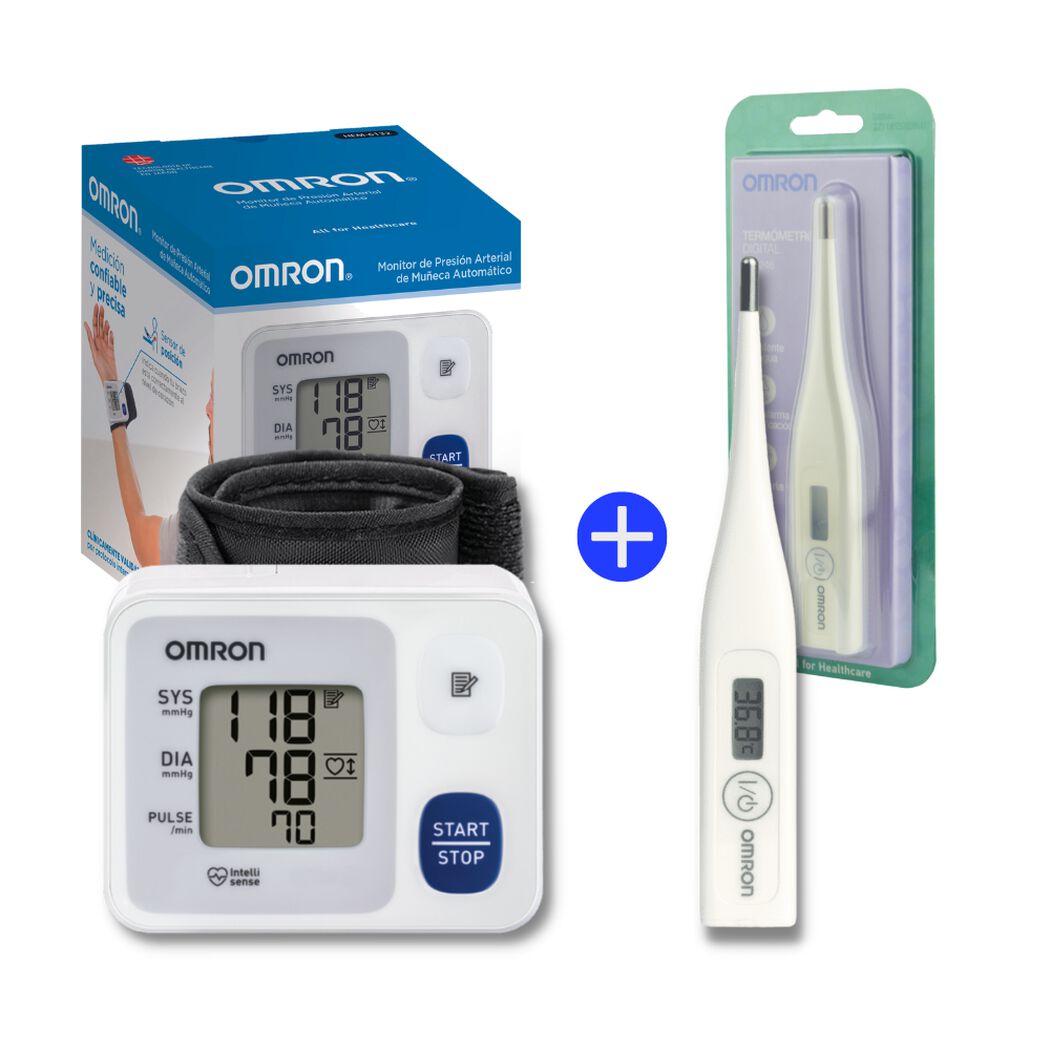 Pack Omron Tomapresi&oacute;n Mu&ntilde;eca - Term&oacute;metro, , large image number 0