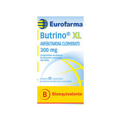 Butrino XL 300 mg x 30 Comprimidos Recubiertos de Liberación Prolongada