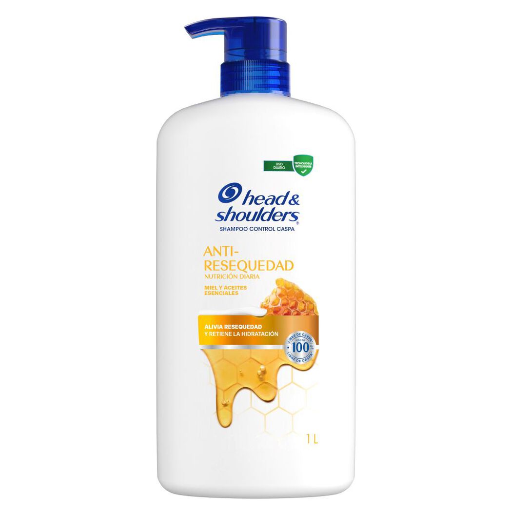 Shampoo Head & Shoulders Anti Resequedad 1 L, , large image number 0