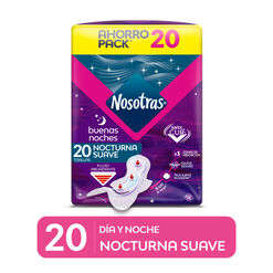 Toalla Higiénica Nosotras Buenas Noches Suave 20 un