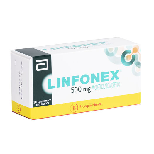 Linfonex 500 mg x 30 Comprimidos Recubiertos, , large image number 0