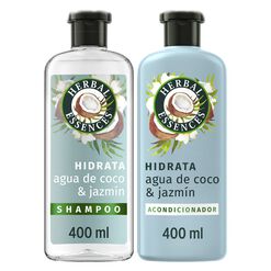 Shampoo Herbal Essences Agua de Coco y Jazmin 400mL +Acondicionador 400 mL