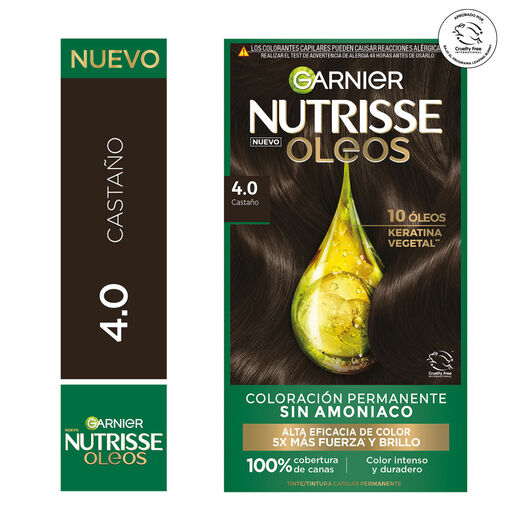 Tintura Nutrisse Oleos 4.0 Castaño, , large image number 0