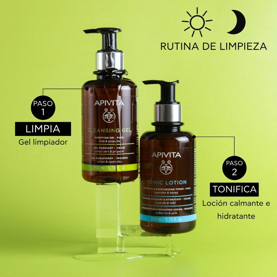 Gel Apivita Facial Limpiador 200 mL, , large image number 3