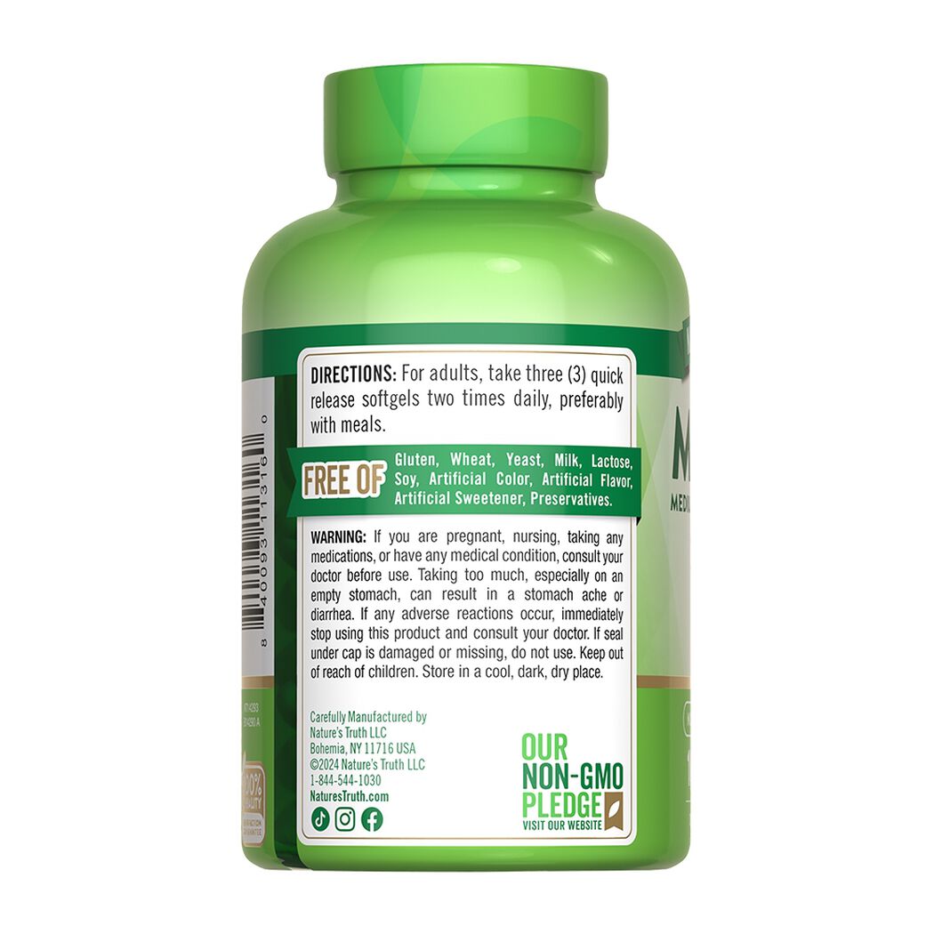 Nature&rsquo;s Truth MCT Oil 3600 mg 100 C&aacute;psulas, , large image number 2