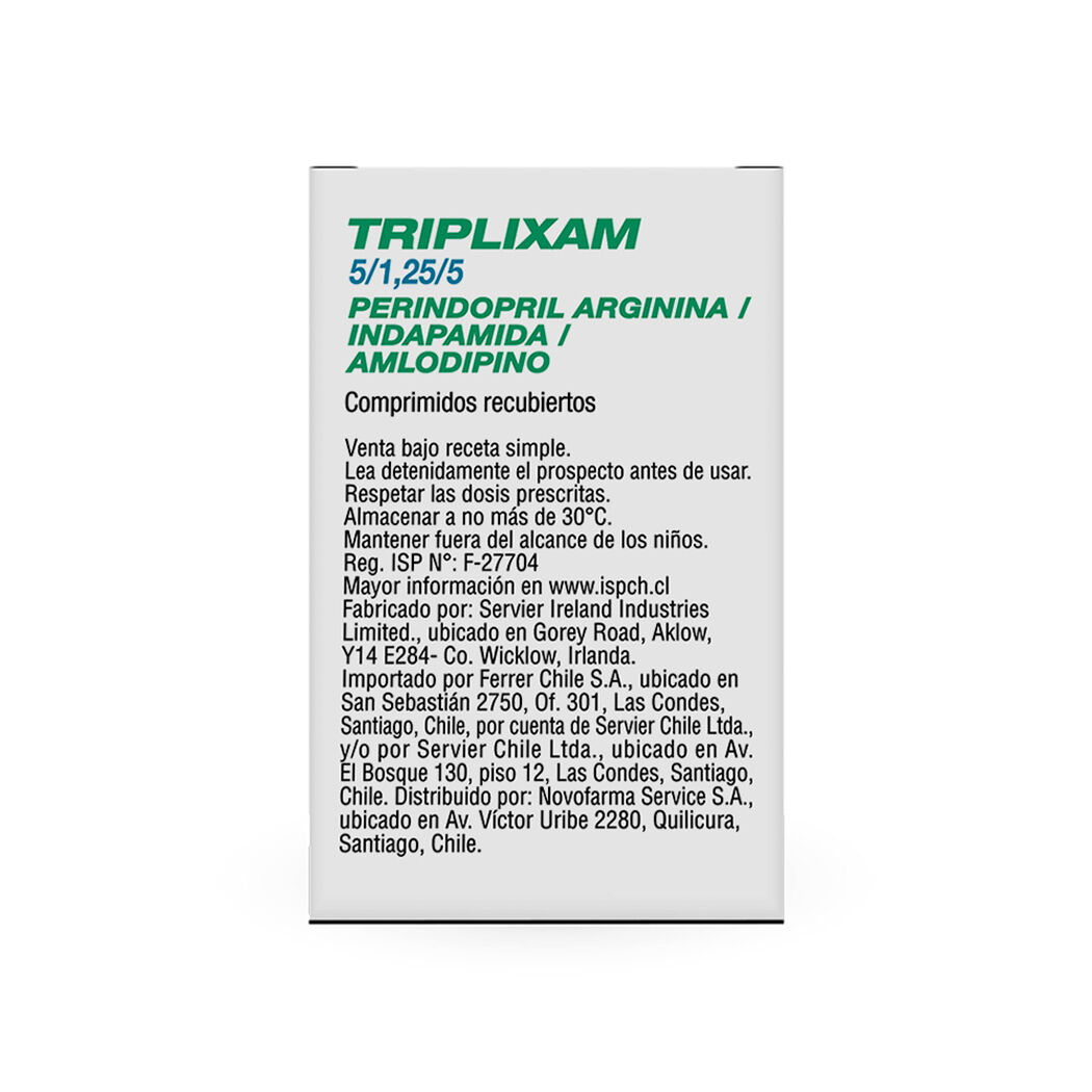 Triplixam 5/1,25/5 mg 30 Comprimidos Recubiertos, , large image number 1