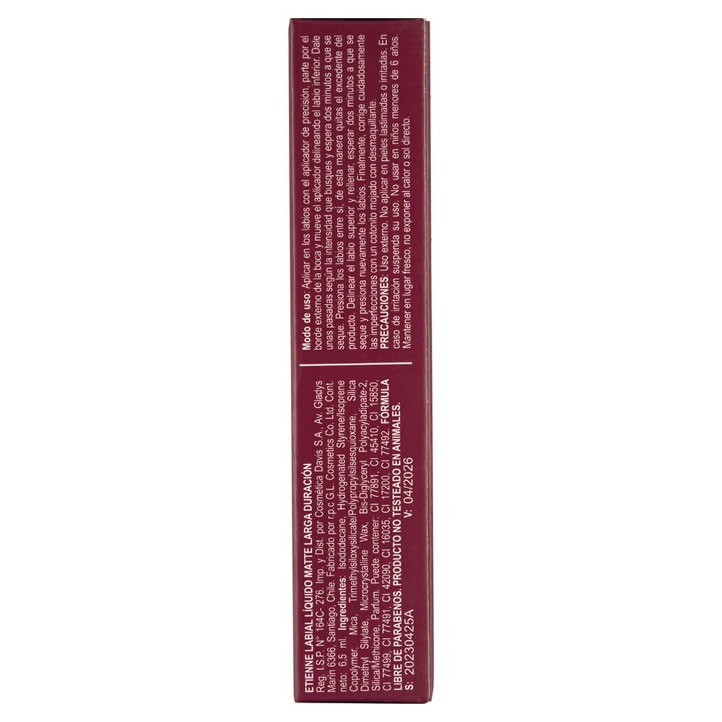 Labial L&iacute;quido Etienne Matte Total N01, , large image number 3