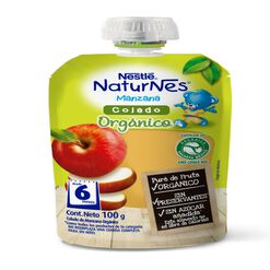 Compota Orgánica Pouch Naturnes Manzana 100 g