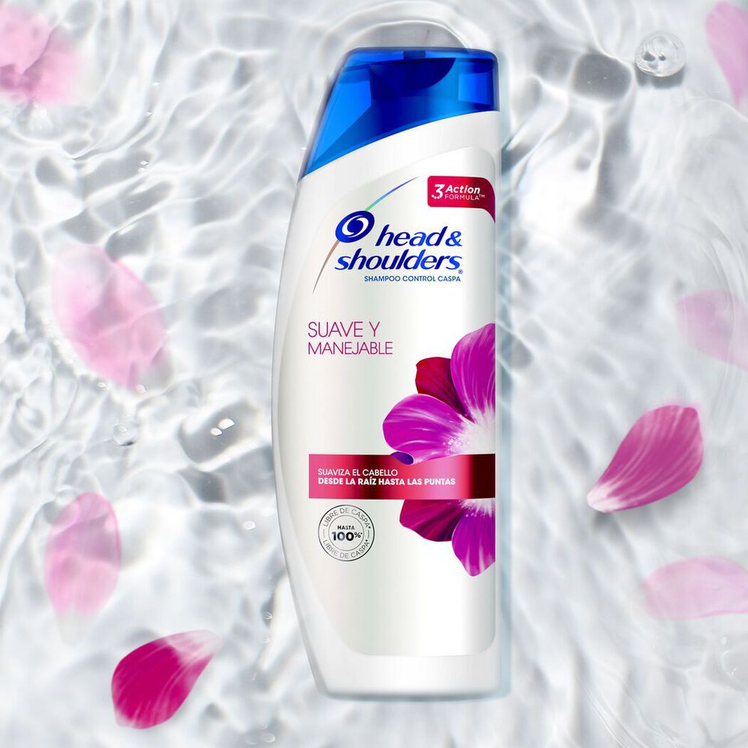 Head & Shoulders Shampoo 2 En 1 Suave Y Manejable x 375 mL, , large image number 2