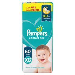 Pañales Pampers Confort Sec XG 60 un