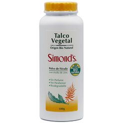 Talco Vegetal Simonds Polvo Fécula 100 g
