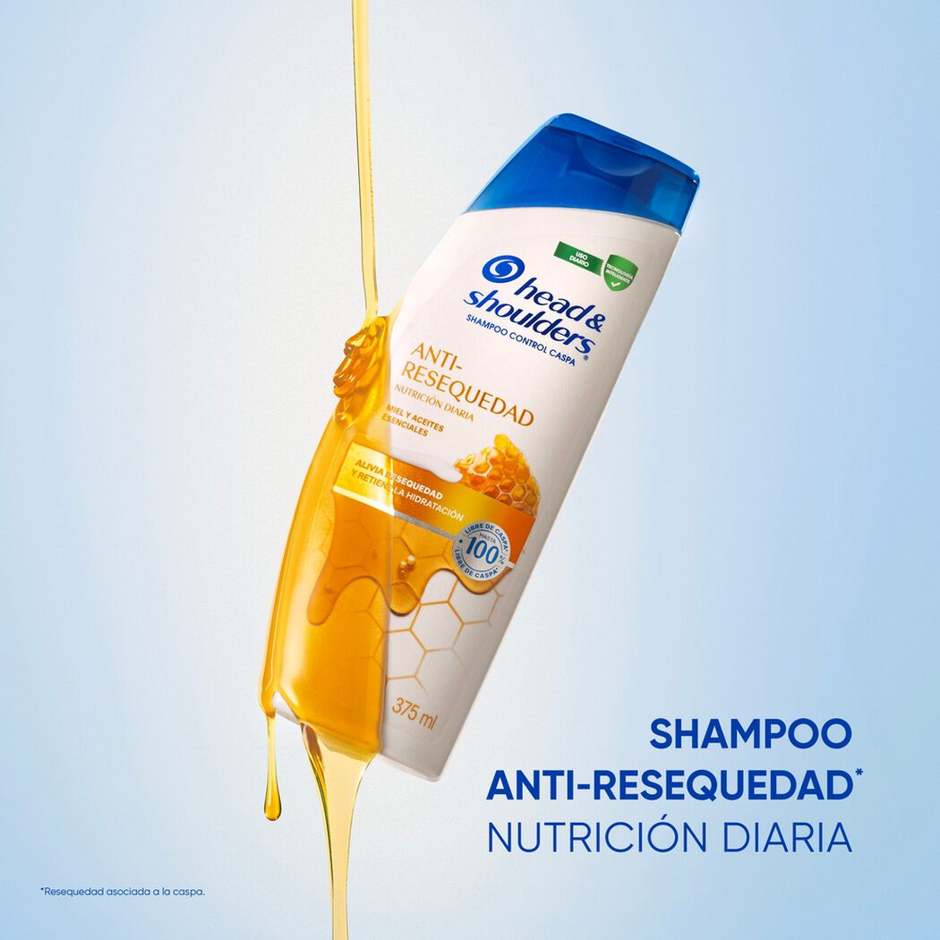 Shampoo Head & Shoulders Anti Resequedad 375 mL, , large image number 1