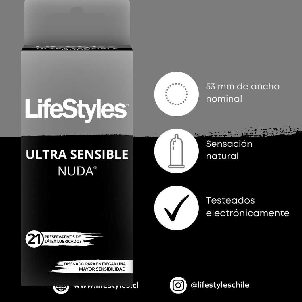 Preservativos Lifestyles Nude 21 un, , large image number 1