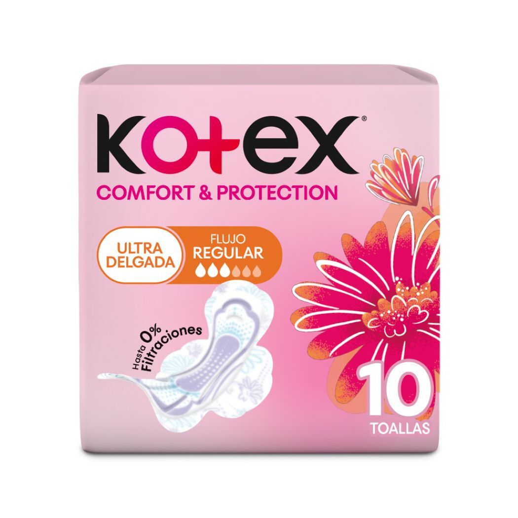 Toallas Higi&eacute;nicas Kotex Ultradelgadas 10 Unidades, , large image number 0